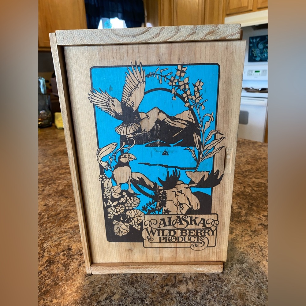 Alaska Wild Berry Products Wooden Box